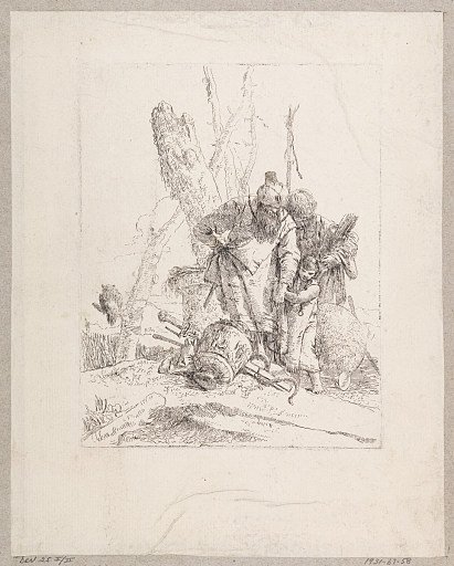 Two Magi and a Boy, plate 13 from the Scherzi di Fantasia