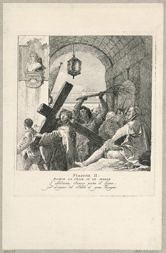 Via crucis - Station II, He Takes the Cross on His Shoulders