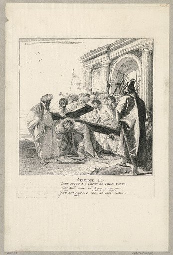 Via crucis - Station III, He Falls Beneath the Cross the First Time