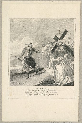 Via crucis - Station VI, Saint Veronica Wipes His Face