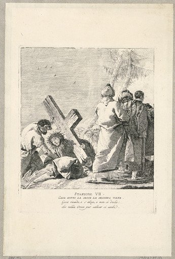 Via crucis - Station VII, He Falls Beneath the Cross the Second Time