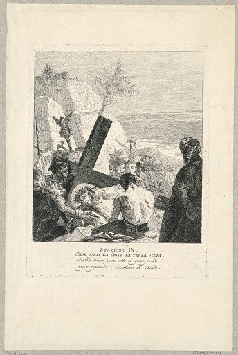 Via crucis - Station IX, He Falls Beneath the Cross the Third Time