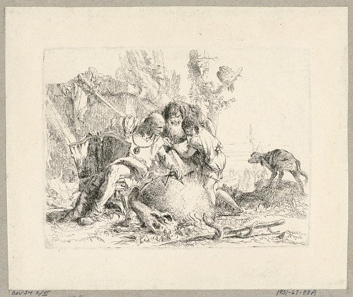 Two Philosophers and Boy, plate 22 from the Scherzi di Fantasia