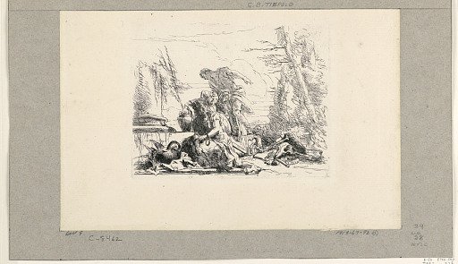 Woman with Her Arms in Chains, and Four Other Figures, from the Vari Capricci