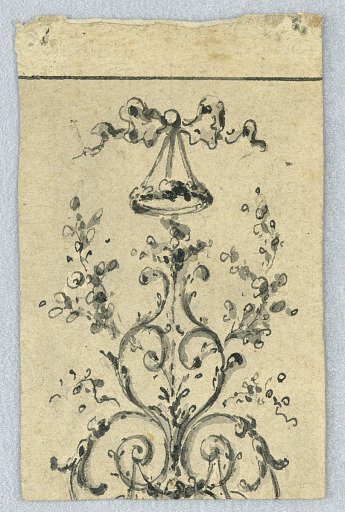 Design for the upper part of a plant candelabrum