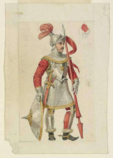 Design for a Playing Card: Valet (or Jack) of Spades