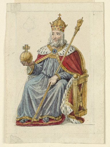 Design for a Playing Card: King of Spades