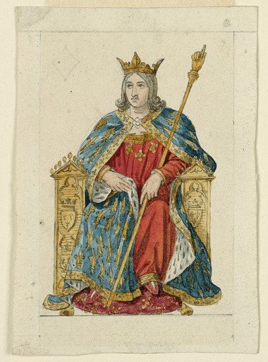 Design for a Playing Card: King of Diamonds