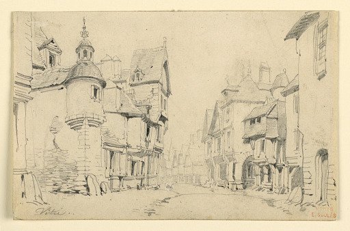 A Street in Vitri, Bretagne