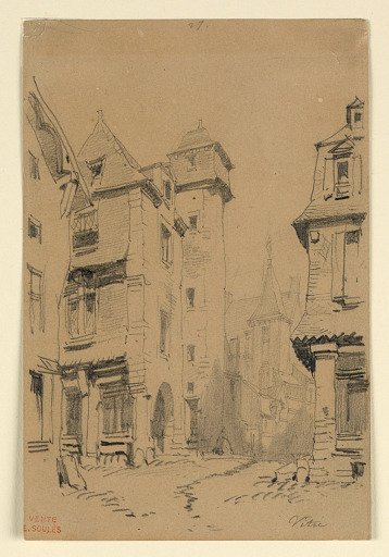 A Street in Vitri, Bretagne