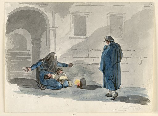 A Destitute Woman in Rome