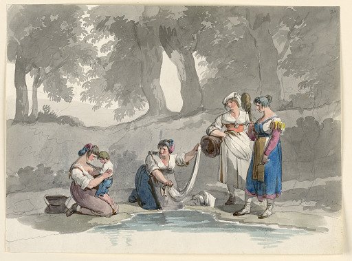 At a Stream in the Mountains Near Rome