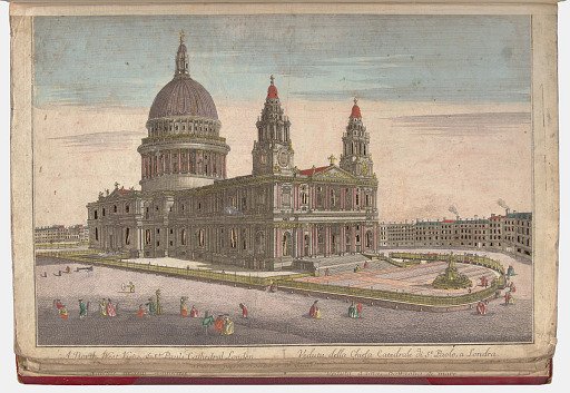 A North West View of St Pauls Cathedral London