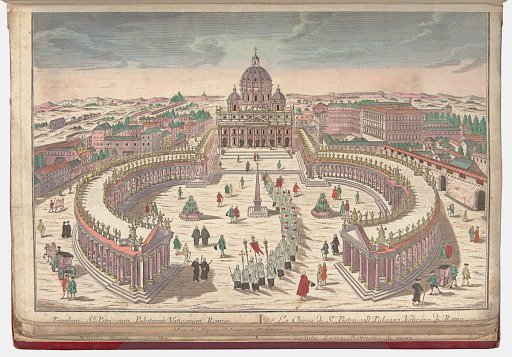 Templum St. Petri cum Palatium Vaticanum Romae (St. Peter's Basilica with the Vatican Palace of Rome)