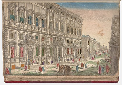 Vue du Palais Quirinal a Rome (View of the Quirinal Palace in Rome)