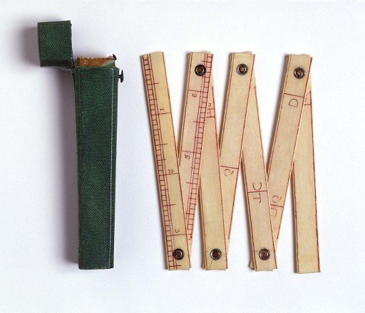 Folding ruler and case