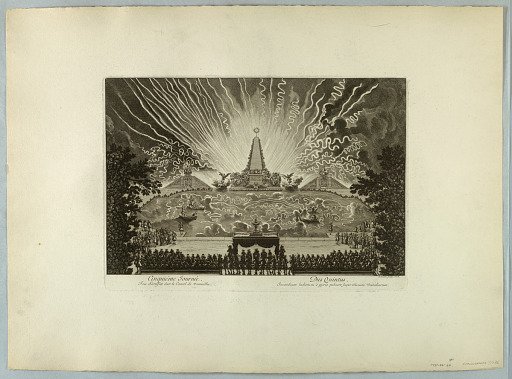 Cinquiéme Journée. Feu d’artifice sur le Canal de Versailles (Day Five. Fireworks on the Canal of Versailles)