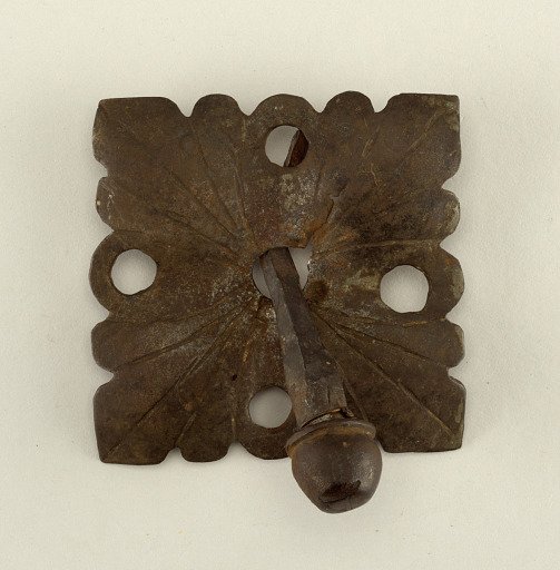 Decorative door boss and nail