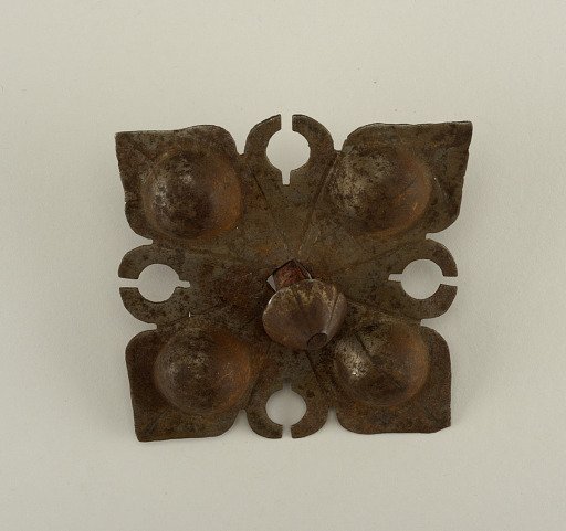 Decorative door boss and nail