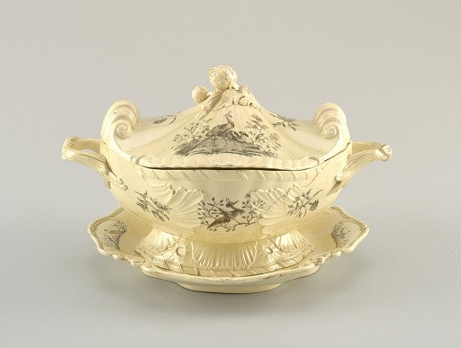 Vegetable dish, cover and plate
