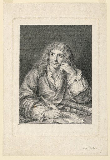 Portrait of Jean Baptiste Moliére (1620-1673)
