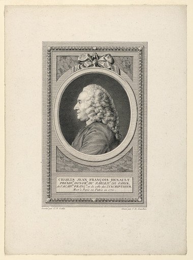 Portrait of Charles J. F. Henault (1685-1770)