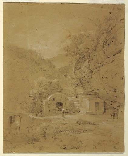 Landscape view between Naples and Salerno