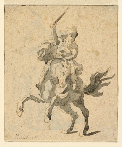 Figure on a Rearing Horse