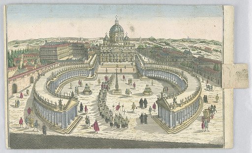 Peep-Show Print: St. Peter's Basilica, Rome