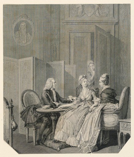 Déclaration de la Grossesse, Plate 13 from "Monument de Costume"