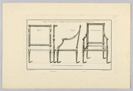 Views of the Carved Frame of an Armchair