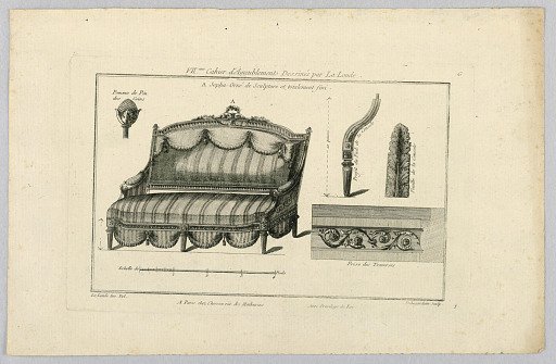 Plans and Ornaments for Sofa