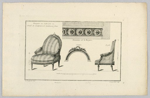 Plans and Ornaments for an Easy Chair