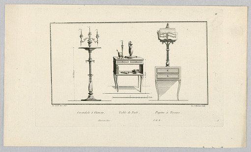 Candlestick, Night Table, Desk
