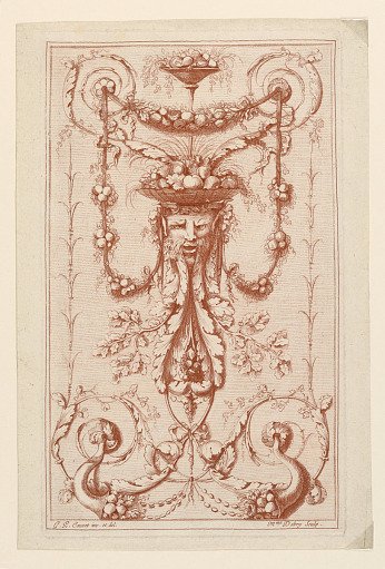 Arabesque Panel, from "Recueil d'Ornemens à l'usage des jeunes artistes"