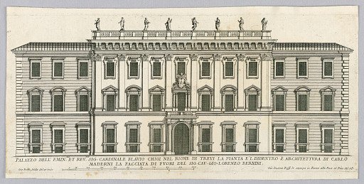 Facade of the Palace of Cardinal Flavio Chigi, Rome