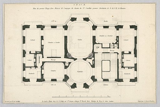 Plan of the First Floor of a Country House