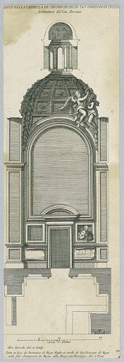 Elevation of the Fonsechi Chapel in San Lorenzo