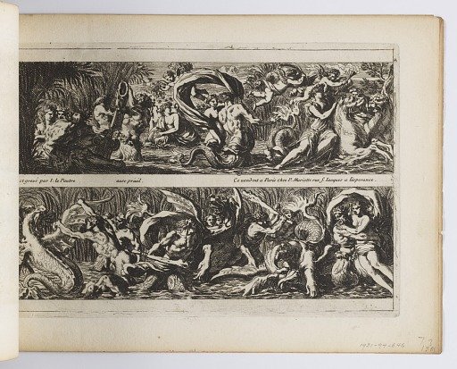Plate from "Frises, feuillages ou tritons marins, à la romaine"