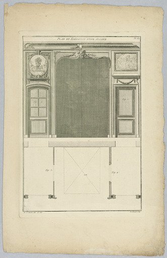 Plan and Elevation of an Alcove