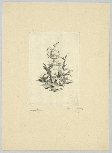 Vignette with Gourds and a Ewer on a Pedestal