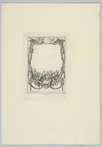 Cartel with Ecclesiastical Motifs