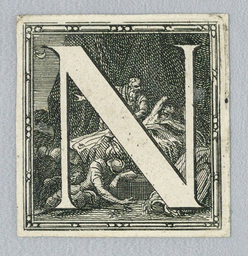 Decorated Inititial "N"
