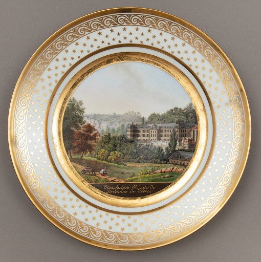 Plate Depicting the Sèvres Porcelain Manufactory
