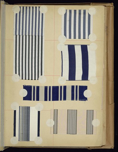 Scrapbook of textile swatches