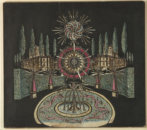 Palace Garden with Fireworks