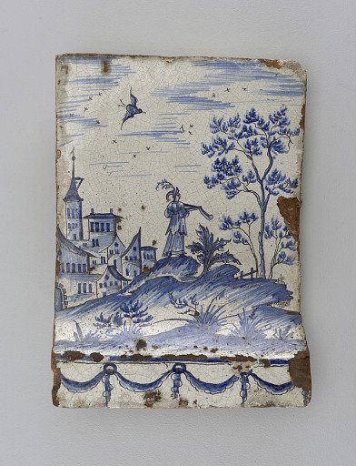 Tile from a stove