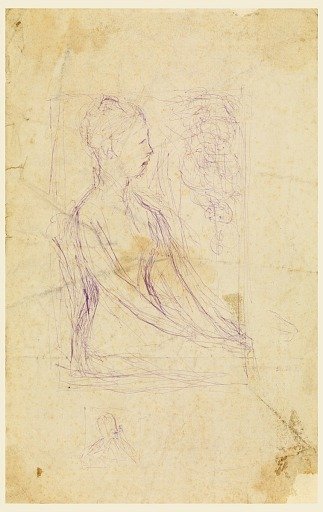 Study for the Violet Sargent Bronze Plaque in the Art Institute of Chicago