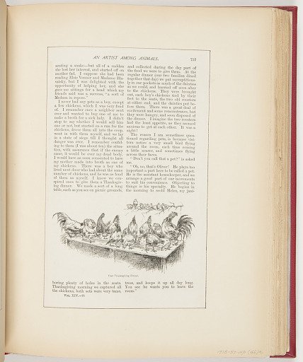 Excerpt from "An Artist Among Animals" from Scribner's Magazine (XIV, No. 6, December 1893, p. 757, 758)
