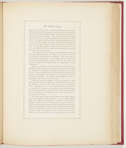 Excerpt from The White Tigress from Illustrations for Short Stories: A Magazine of Fact and Fiction (XIX, No. 1, May 1895, p. 8, 9)
